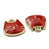 Golden Plated Alloy Charms ENAM-L042-01G-06-3