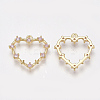 Brass Cubic Zirconia Pendants KK-T038-506B-2