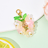 Glass & Acrylic Pendant Decorations HJEW-YW00052-01-1