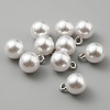 Resin Imitation Pearl Shank Buttons BUTT-WH0029-16A-1