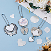3 Style Alloy Heat Transfer Sublimation Hanging Blank Pendant Decorations HJEW-FH0001-56-5