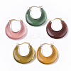 Transparent Acrylic Hoop Earrings TACR-T009-017-1