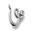 Brass Micro Pave Cubic Zirconia Pendants KK-B132-12P-U-1