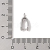 Non-Tarnish 304 Stainless Steel Ice Pick Pinch Bails LS-STAS-Z058-01P-06-3