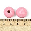 Christmas Printed Schima Wood European Beads WOOD-I015-01I-3
