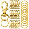 DIY Alloy Swivel Lobster Claw Clasps & Iron Split Key Rings Keychain Finding Kits DIY-YW0010-44G-1