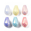 Spray Painted Acrylic Beads MACR-S280-04-2