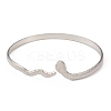 304 Stainless Steel Bangles BJEW-P290-01P-2
