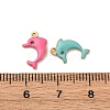 304 Stainless Steel Enamel Charms STAS-Q363-14C-G-3