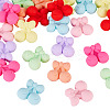 24Pcs 8 Styles Cherry Food Grade Eco-Friendly Silicone Focal Beads SIL-TA0003-06-3