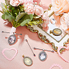 DIY Oval Pendant Brooch Making Kits DIY-CA0004-04-5