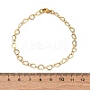 304 Stainless Steel Heart Link Bracelets BJEW-I191-01-4