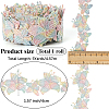 5 Yards Flower Polyester Lace Ribbon OCOR-GF0004-95E-2