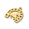 304 Stainless Steel Charms STAS-O005-17G-2
