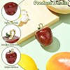 Opaque Resin Big Pendants RESI-CJC0004-05G-3