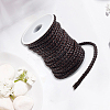 10M Round Braided PU Leather Cord LC-GF0001-13C-7