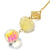 Wire Wrapped Nuggets Natural Citrine Pendant Decorations HJEW-C008-01D-G-2
