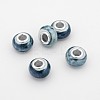 Rondelle Handmade Porcelain Large Hole European Beads OPDL-M009-01-1