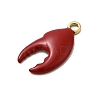 304 Stainless Steel Enamel Pendants STAS-I355-11G-06-2