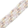 2 Strands Electroplated Glass Beads Strands GLAA-CJ0002-67-1