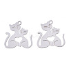 Tarnish Resistant 304 Stainless Steel Filigree Pendants LS-STAS-S118-006P-1