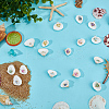 66Pcs 11 Styles Natural Shell Big Pendants PALLOY-MA00002-4