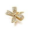 Rack Plating Brass Micro Pave Cubic Zirconia Pendant KK-H508-26G-2