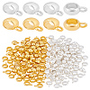 160Pcs 2 Colors Tibetan Style Alloy Rondelle Tube Bails FIND-LP0001-86-1
