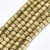 Electroplate Non-magnetic Synthetic Hematite Beads Strands G-S352-73-1