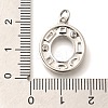 Brass Micro Pave Clear Cubic Zirconia Pendants KK-G521-01P-O-3