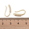 Brass Micro Pave Cubic Zirconia Earring Hooks KK-U008-14G-3