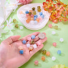 40Pcs 4 Colors Opaque Resin Beads RESI-TA0005-46-6