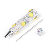 Resin & Polymer Clay Pave Rhinestone Ball-Point Pen AJEW-T013-04K-3