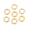 Brass Closed Jump Rings KK-D257-01G-06-1