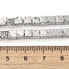 Electroplated Natural Lava Rock Beads Strands G-L606-E02-01A-4