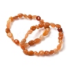 Natural Red Aventurine Beads Stretch Bracelets for Men Women BJEW-I320-01A-1