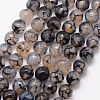 Natural Dragon Veins Agate Bead Strands X-G-K166-07F-8mm-04-1