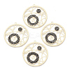 Brass Rhinestone Pendants KK-N215-02G-1