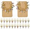 Cattle Alloy Enamel Pendant Locking Stitch Markers HJEW-CJ00032-1