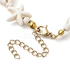 Synthetic Turquoise & Magnesite & Natural Cowrie Shell Beaded Bracelets BJEW-JB10691-4