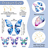 DIY Epoxy Resin Wings Pendants Dangle Earring Making Kits DIY-TA0013-31-3