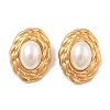 Ion Plating(IP) 304 Stainless Steel Stud Earrings EJEW-B108-01G-1