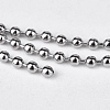 Handmade 304 Stainless Steel Ball Chains STAS-I081-06B-P-3