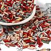 Baking Paint Glass Twist Bugle Beads SEED-C004-02L-1