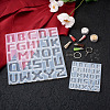 2Pcs Aalphabet Silicone Molds DIY-CW0001-09-5