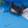 4Pcs 4 Styles Alloy Moon Star Charms Brass Bag Extender Chains HJEW-PH02076-2