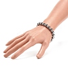 Synthetic Hematite Stretch Bracelet Rhinestone Beaded BJEW-JB08335-02-3