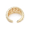 Hollow Tartan Cell Brass Open Cuff Ring for Women LS-RJEW-Z055-05G-02-3