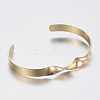 304 Stainless Steel Cuff Bangles BJEW-I244-26G-2