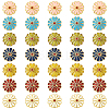 35Pcs 7 Colors Alloy Enamel Beads ENAM-YW0008-16-1